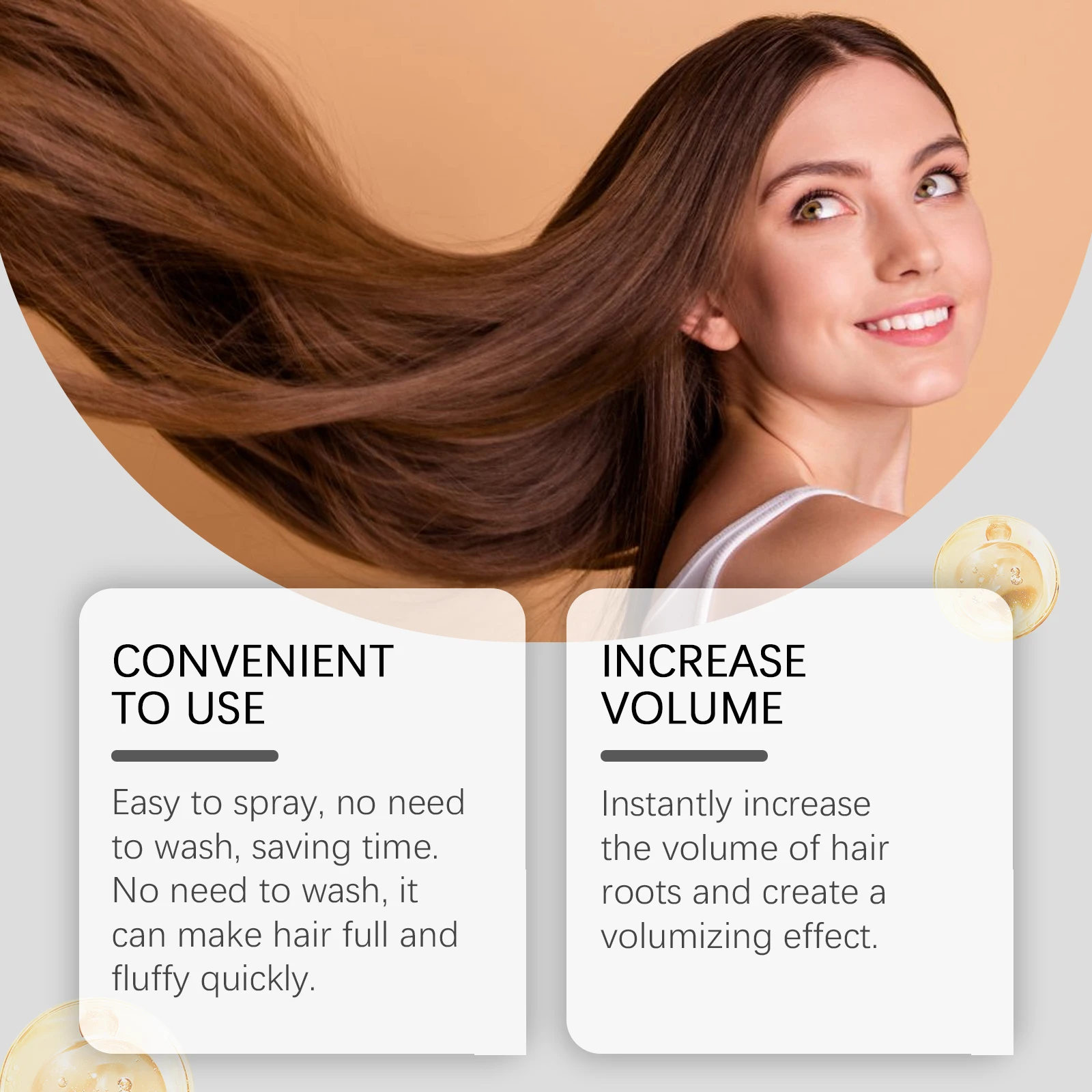 

Instant Hair Dry Shampoo Spray No Wash Control Oil Moisturizing Refreshing Scalp Portably Easy To Use Fluffy Hair Cleaning Spray