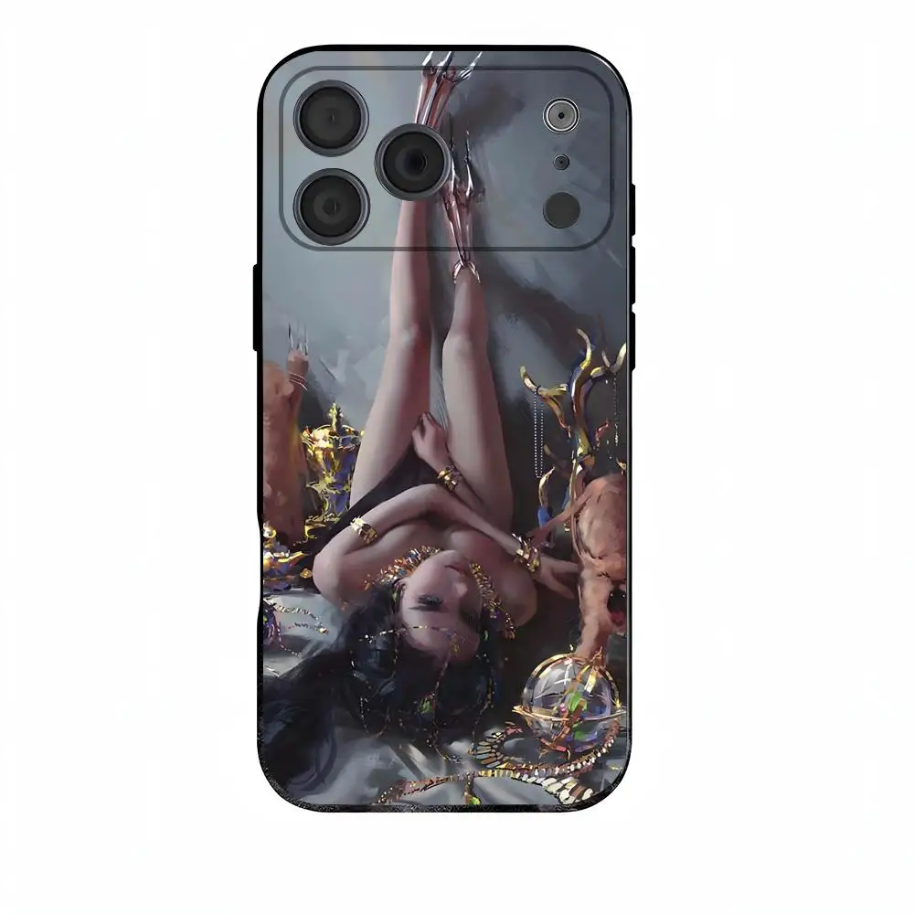 Чехол для телефона wlop для iPhone 17, 16, 16e, 15, 14, 13, 12, 11 Plus, Mini, Ghostblade Pro Max, мягкий, черный, противоударный