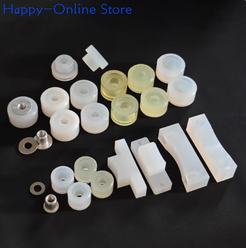 4 Pieces Capping Machine Accessories Wheel Wear-resistant Silicone Wheel Rubber Wheel Capping Machine Accessories Rubber Pad