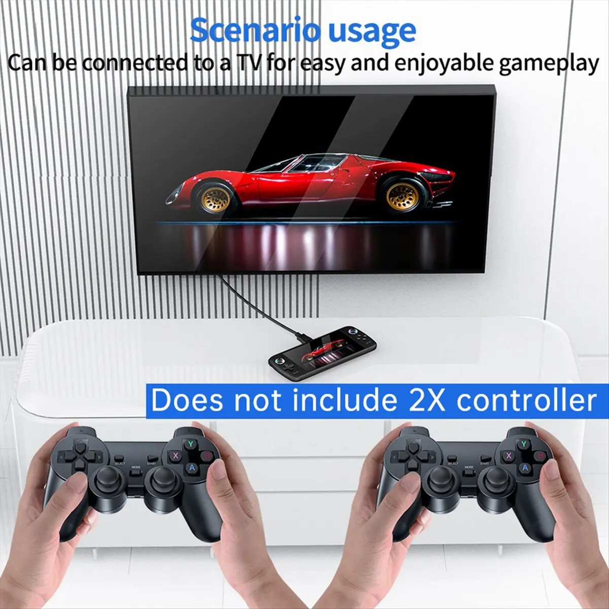 Goodprice M27 Retro Handheld Video Game Console 7.0 Inch Big Screen Portable Game Player Support 30+ Emulator 64G 20000 Games