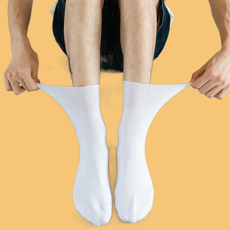 5 Paar Mode bequeme Baumwolle Freizeit socken Herren schwarz weiß grau Socken atmungsaktive geruchs neutrale Mittels ocken