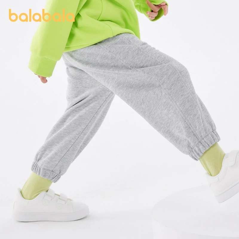 Balabala Toddler 2023 Unisex Boy Girl Trousers Autumn Parent-Child Trendy Trousers Sports Pants