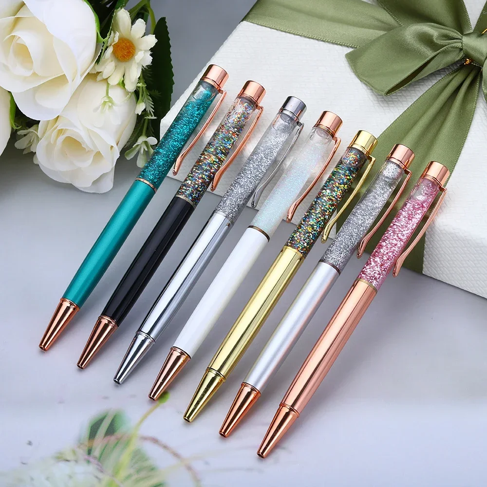 Ballpoint Pen Beautifully Crystal Ball Point Pens Fashion Colors Creative Stylus Pen for Writing Stationery Office & School Gift