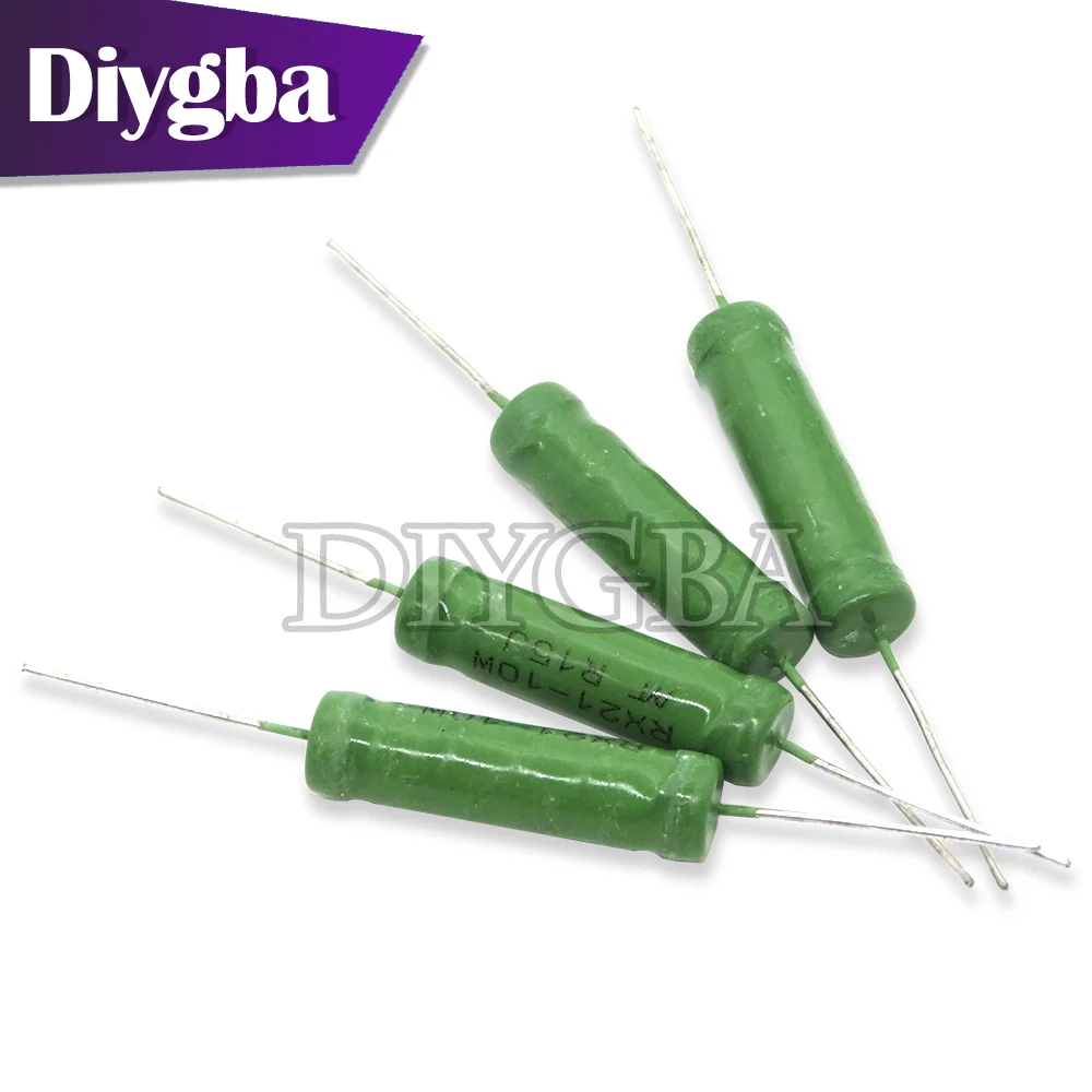 5 pz/lotto RX21 6W 10W resistenza a filo avvolto 5% 1R 10R 100R 1K 10K 12K 15K 18R 20R 22R 24R 27R 30R 33R 36R 0.01R resistenza
