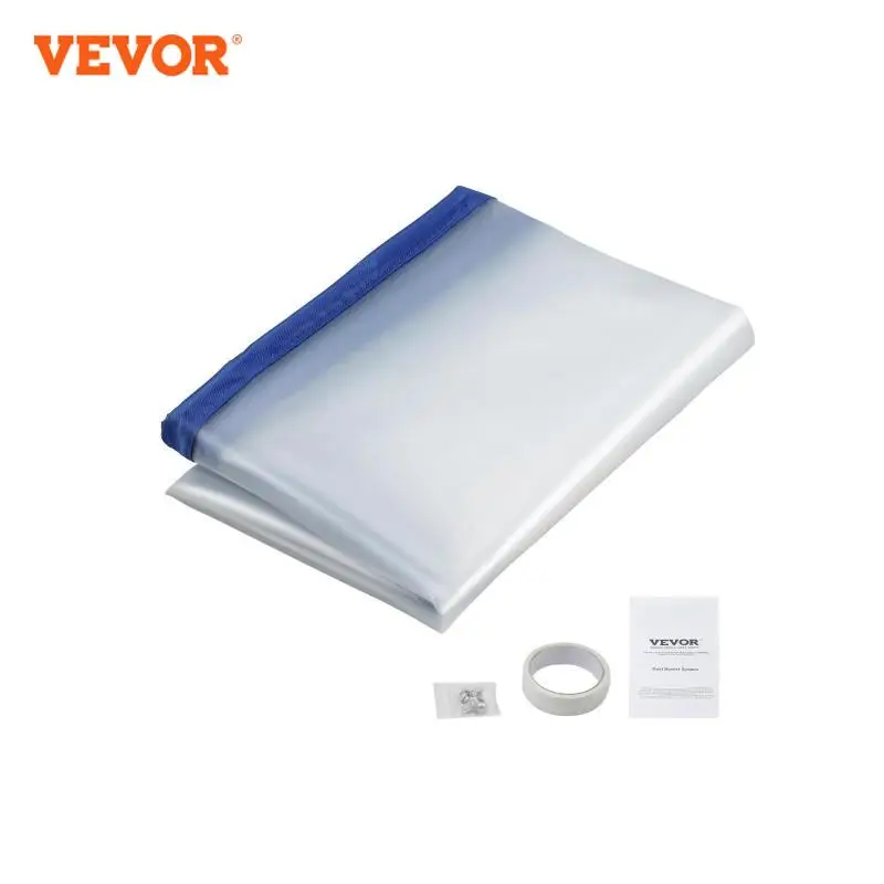 VEVOR Porta Antipolvere Trasparente Cerniera Magnetica 2,6x1,5m Pannelli Antipolvere da Costruzione di Casa Nastro Biadesivo, Copertura Protezione Antipolvere Uso Domestico Trasparente in Plastica PE