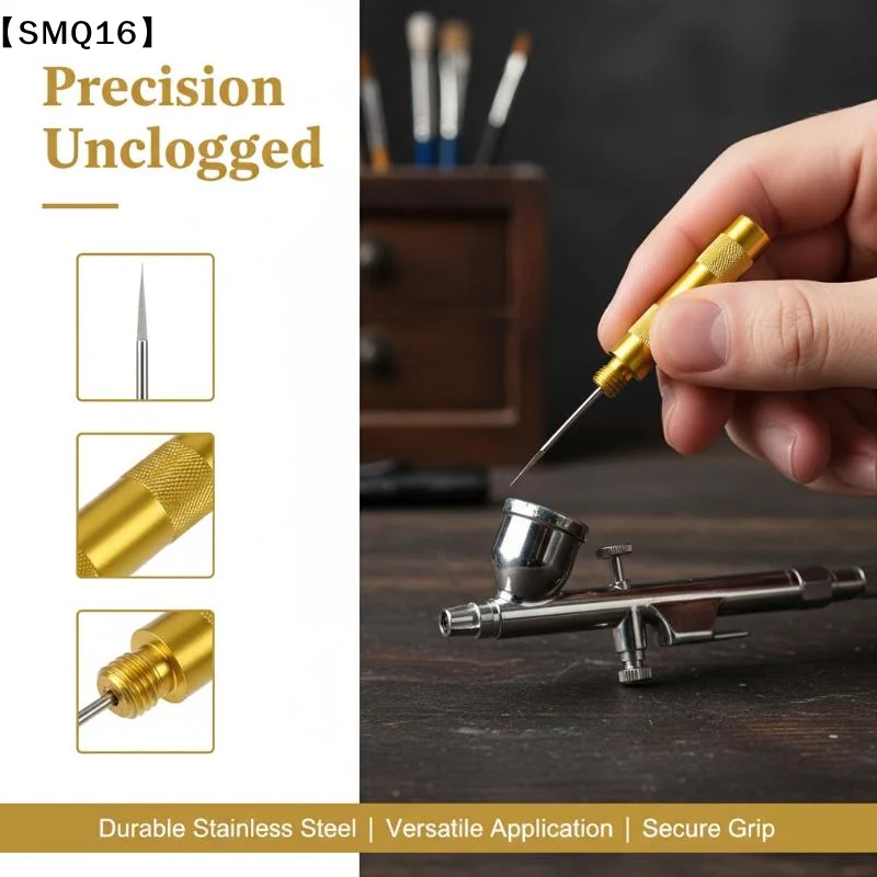Stainless Steel Nozzle Cleaning Needles Tool Unclogging Cleaning Needle Disassembly And Cleaning Spray Pen Air Pump Tool【SMQ】