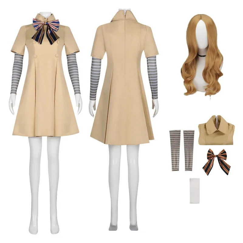 

Megan Cosplay Dress for Kids AI Doll Robots Dresses Anime Costume Wigs Girls Halloween Carnival Fancy Outfit