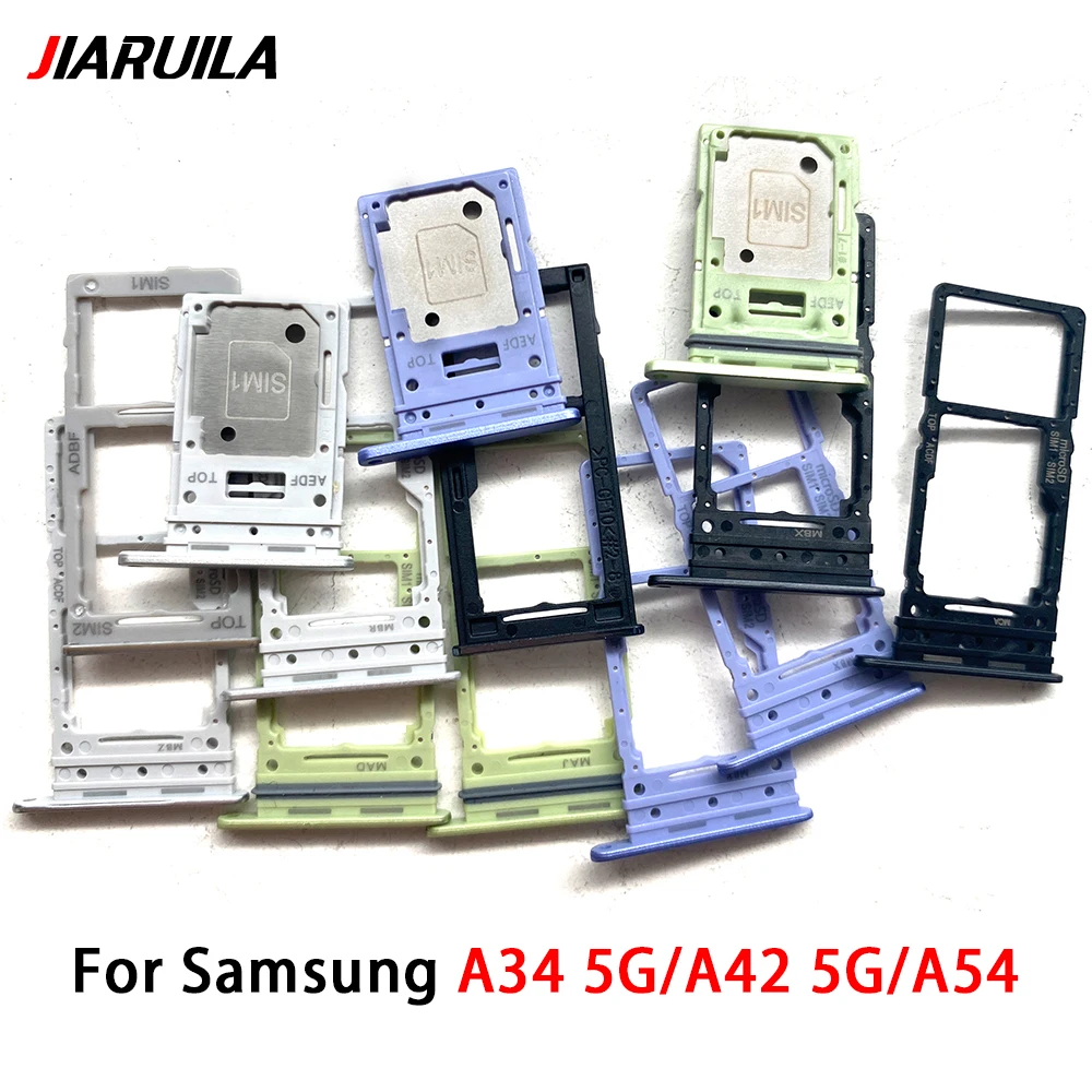 NEW Micro Nano SIM Card Holder Tray Slot Holder Adapter Socket Parts For Samsung A34 5G A346B A42 5G A426B A54 Dual Card