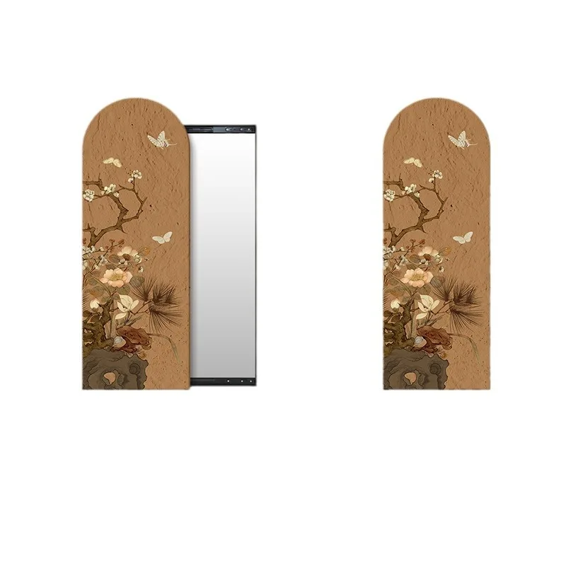 

Song Dynasty aesthetic retro decorative painting push-pull full-body mirror mirror hidden closed invisible