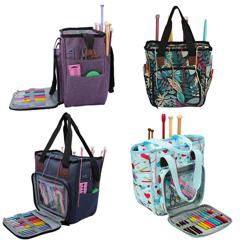 Leere Stricken Lagerung Tasche Hkeln Tasche Fr Hkeln Haken Nhen  Werkzeuge Stricken Nadeln Und DIY Nadel Kunst Handwerk Garn Tasche -  AliExpress 15