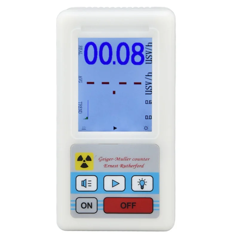 BR-6 Geiger Counter Easy Reading Multifunctional Radioactive Detector For Nuclear Radiation Electromagnetic Radiation