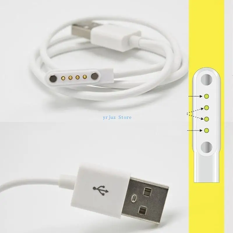 

583D USB Charging Cable Cord Power 4 Pin For Smart Watch KW88