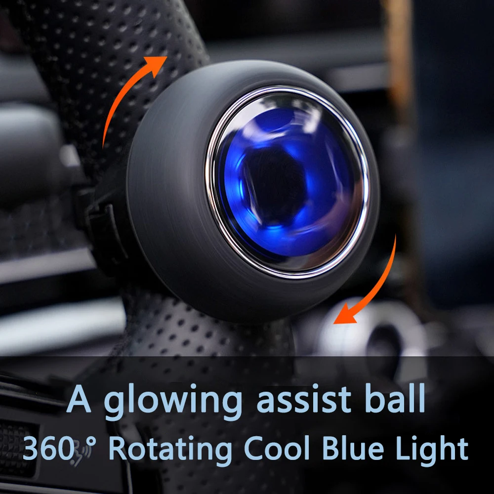 Universal Car Steering Wheel Booster Ball Labor Saving Turning Spinner Knob Bearing Power Handle Holder Automotive Accessories