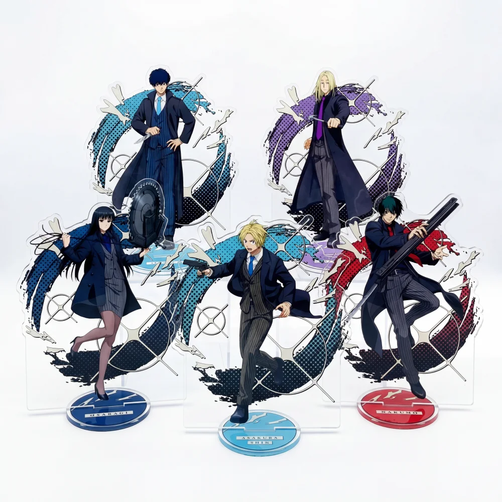 Anime Sakamoto Days Acrylic Stand 15cm Natsuki Seiba Shin Asakura Shishiba Nagumo Osaragi Keychain Character Model Nice Gift