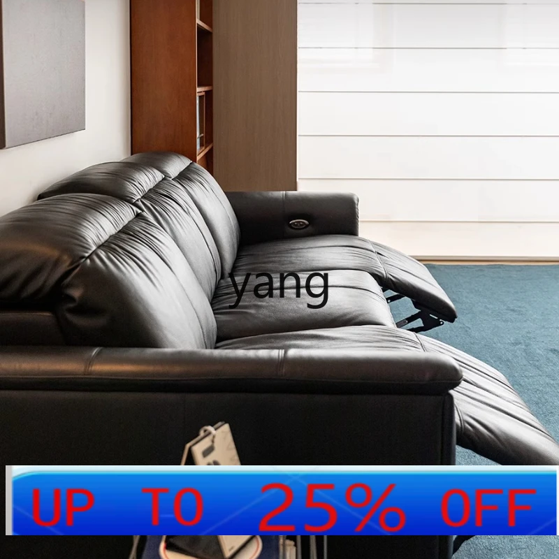 

LTT Sofa Zero Back Wall Head Layer Cowhide Vintage Style Functional