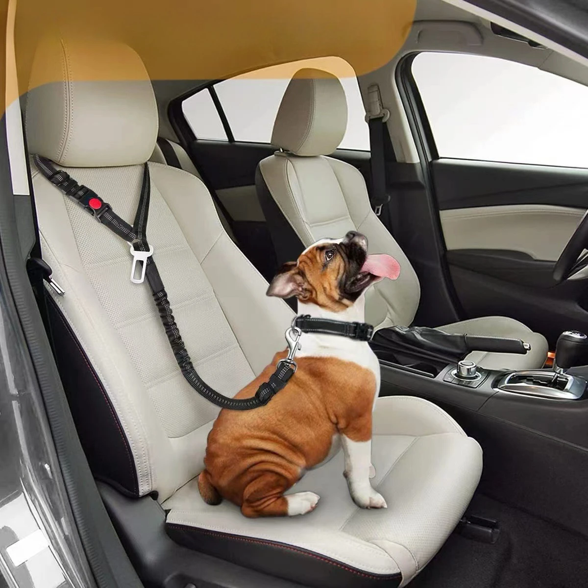 Pet Supplies High Quality Dog Leash Dog Walking Leash Automatic Retractable Ring Buckle Pet Car Seat Belt Adjustable Length