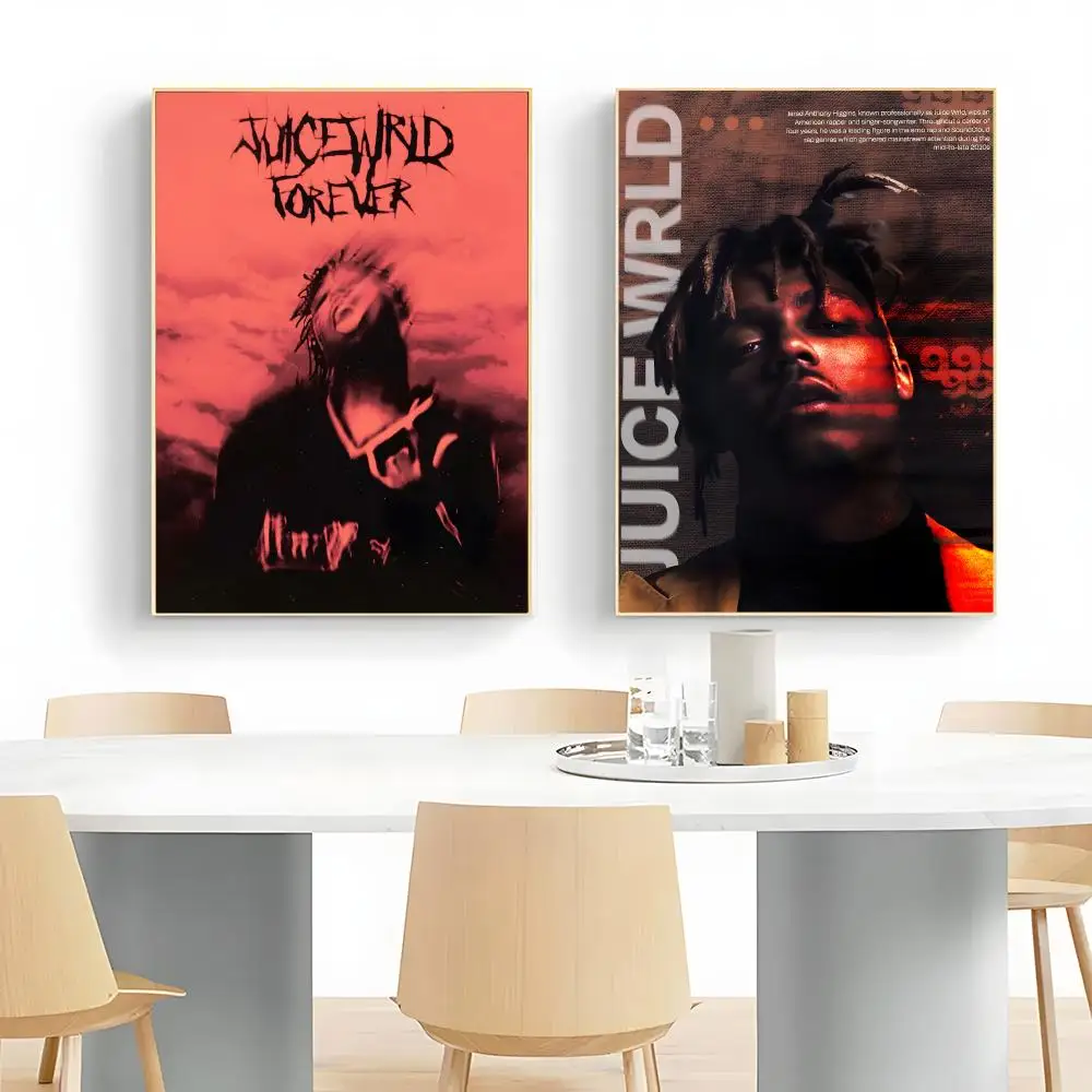 Emotional Singer J-Juice WRLD Poster Wall Art Print Decorative Mural Home Decor Gift Unframed
