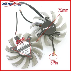 PLD08010S12H T128010SM 75 мм 40*40*40 мм 3Pin для видеокарты GIGABYTE охлаждающий вентилятор VGA