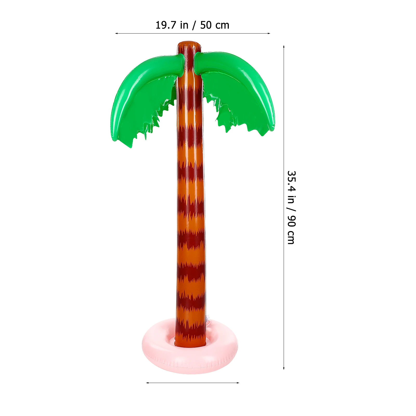 2 pezzi gonfiabili albero di cocco piscina spiaggia decorazioni giocattoli per immersioni occhiali da palmo bambino
