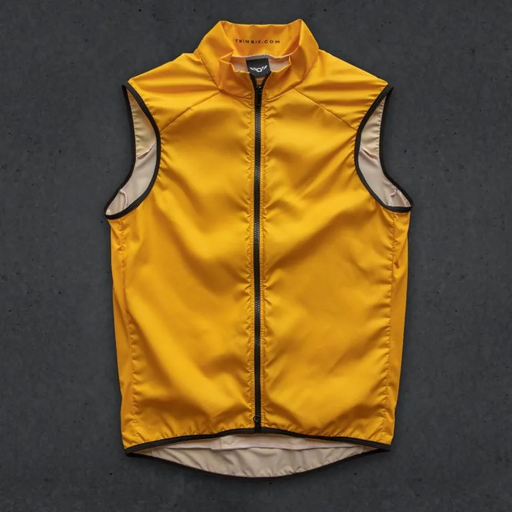 Twin Six 6 Cycling Vest Men Bicycle Jersey Sleeveless Windproof Water Repellent Lightweight Breathable Mesh Bike Gilet Ciclismo