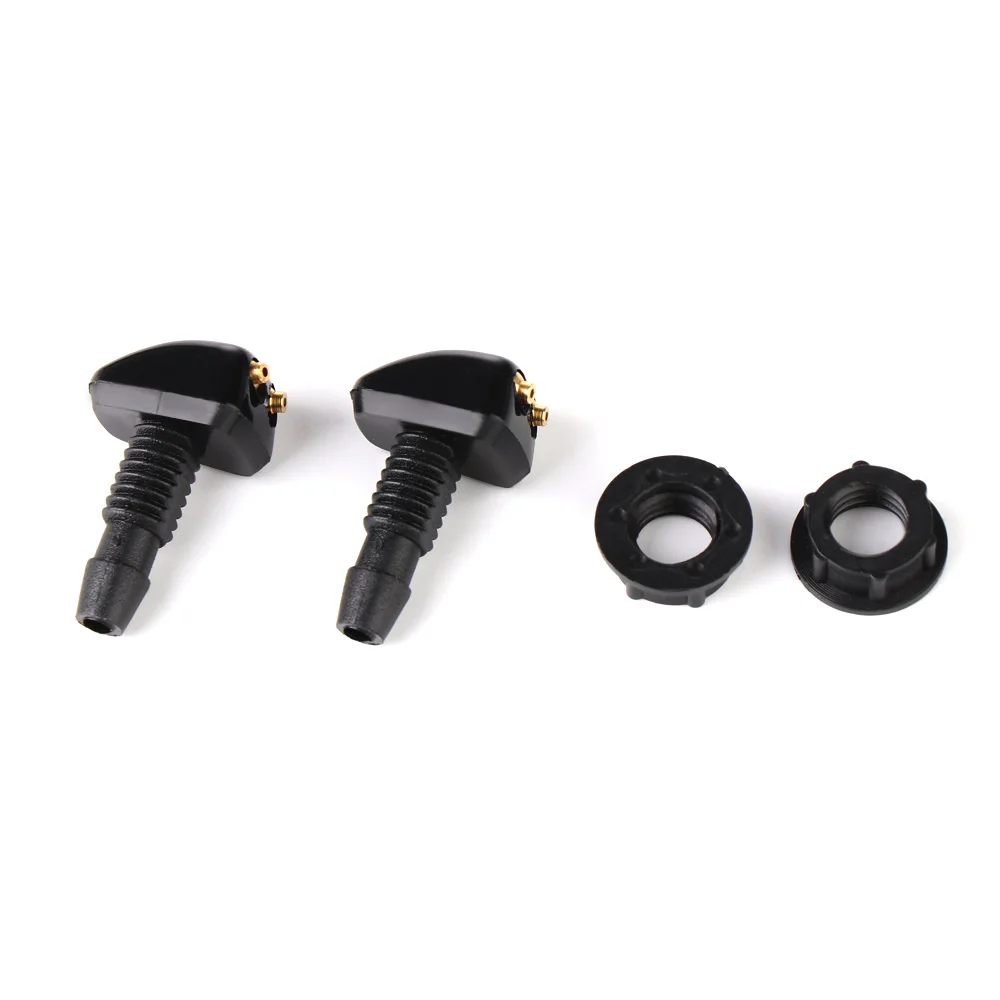 2PCS Practical Front Windshield Universal Nozzle Sprinkler For Toyota Mazda Hyundai Windscreen Sprayer Water Spout Outlet