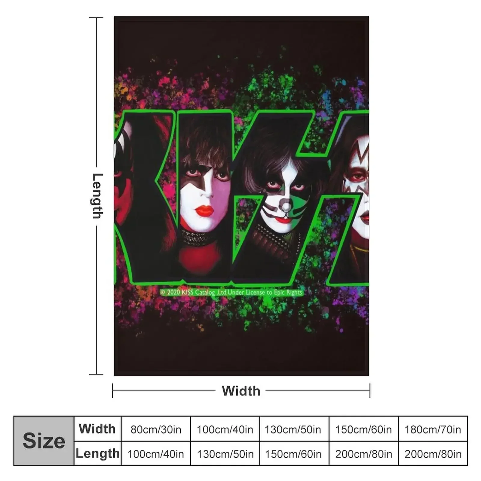 Kiss fan art Throw Blanket Nap Single Blankets