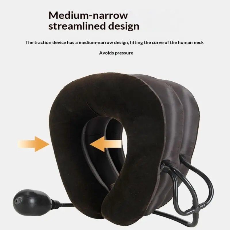 1Pcs Neck Brace Support Inflatable Neck Stretcher Cervical Traction Device For Home & Office Use
