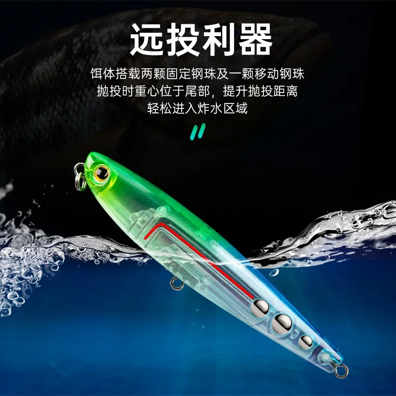 Luretv King Lure Word Dog 0518 Water System Floating Pencil Cast Fresh Water Bass Mandarin Fish Lure Bait