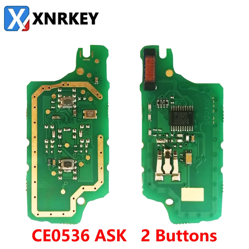 

XNRKEY 2B Remote Car Key Electronic Circuit Board ASK For Peugeot 307 308 2009 408 407 207 2007 SW For Citroen C2 C3 CE0536