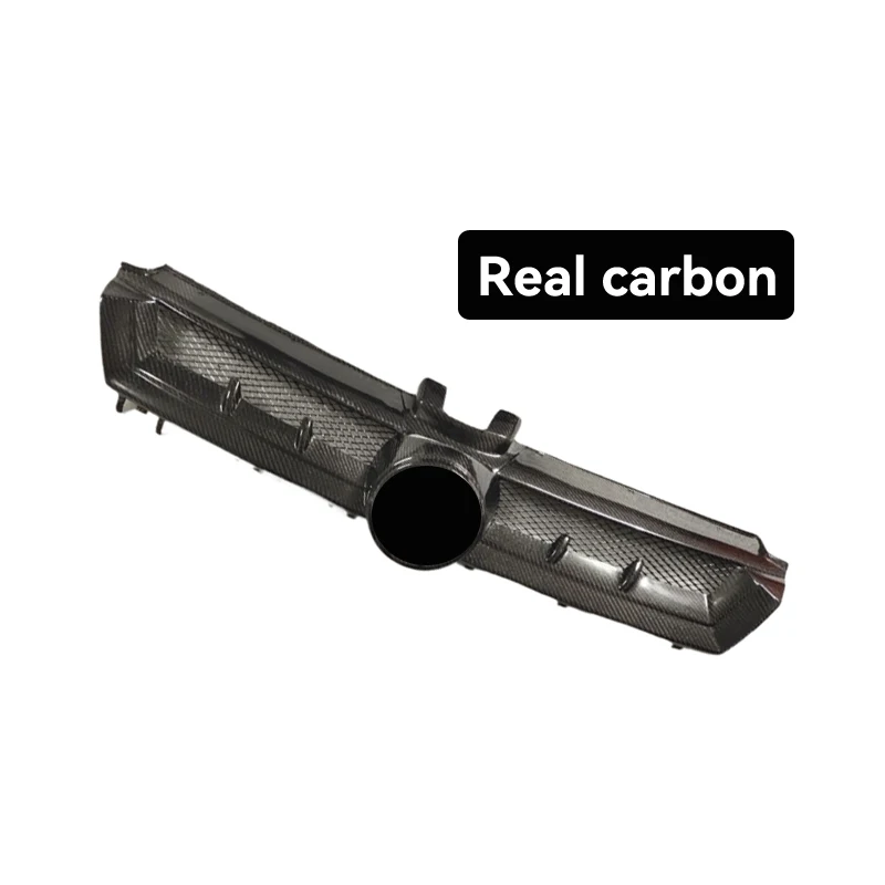 Racing Style Real Carbon Fiber Front Air Intake Grille for Golf 7 R line GTI MK7 2013 - 2016 Glossy Black Grill Car Styling