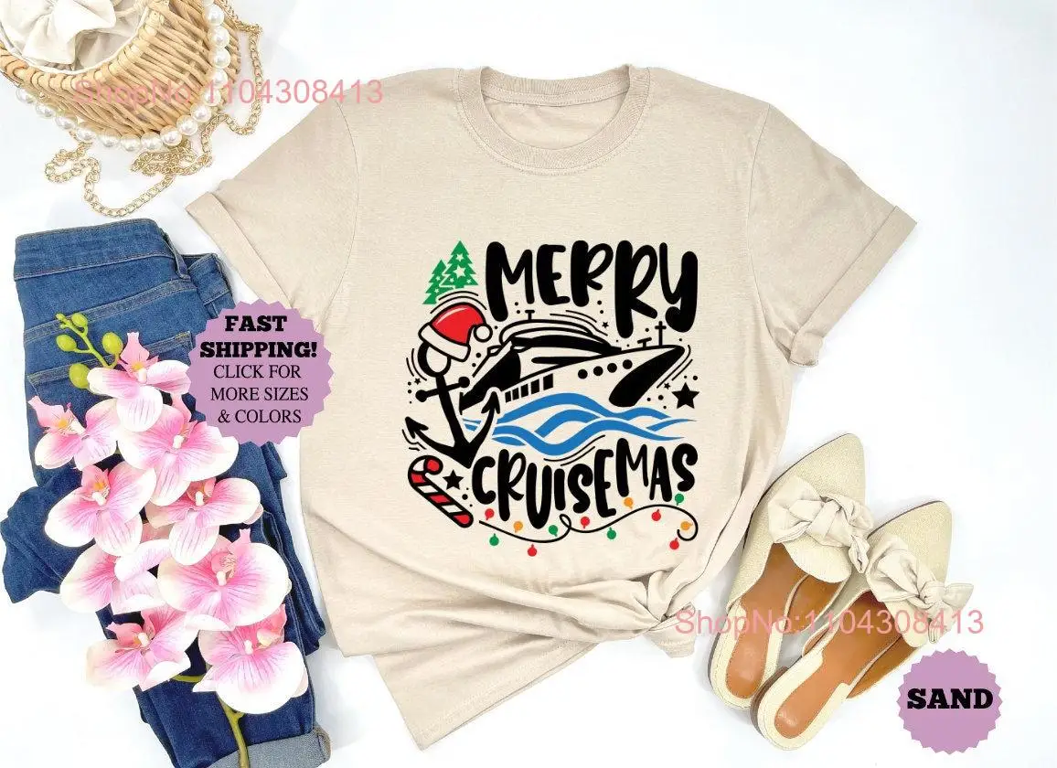 Merry Cruisemas Christmas T Shirt Personalized Family Xmas Cruise Holiday long or short sleeves