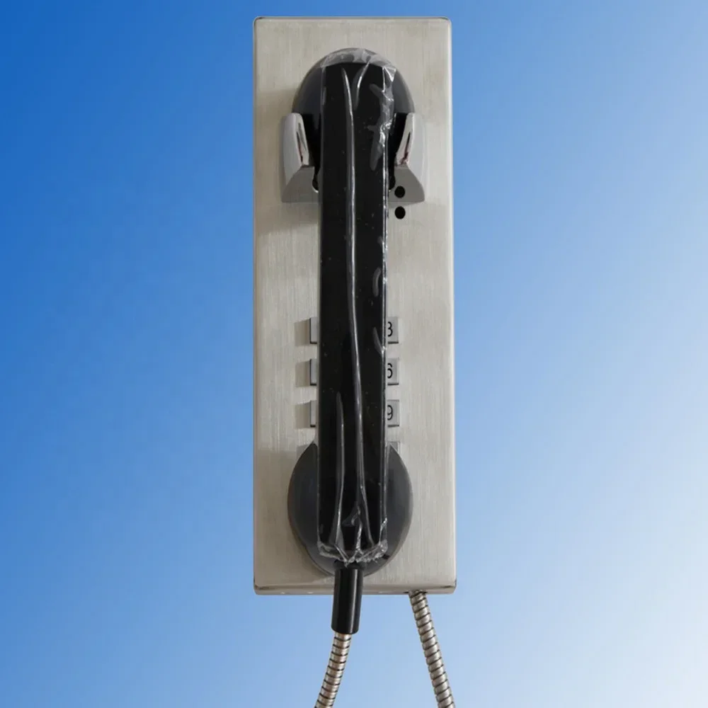 

Телефон для тюрем и учреждений общественного пользования из нержавеющей стали с настенным креплением, OEM-сервис, заводская цена