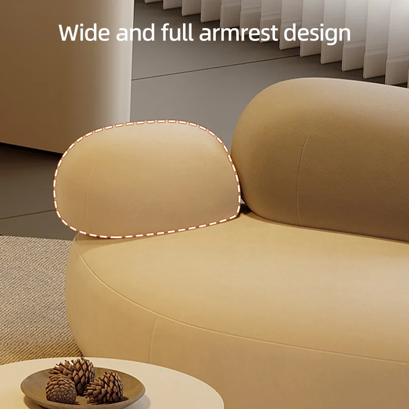 الحديثة الإبداعية الفانيلا أريكة لينة لغرفة المعيشة أنيق مريح واسعة الأريكة مكتب صالة البيضاوي الأرائك ديكور المنزل الداخلي الأرائك #4