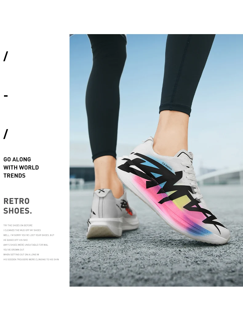 Herren-Laufschuhe mit Luftpolster, Jogging-Schuhe mit Carbon-Platte, Marathon-Sportschuhe, atmungsaktiv, leicht, Damen-Freizeitsneaker mit rutschfester Sohle – Detail 11