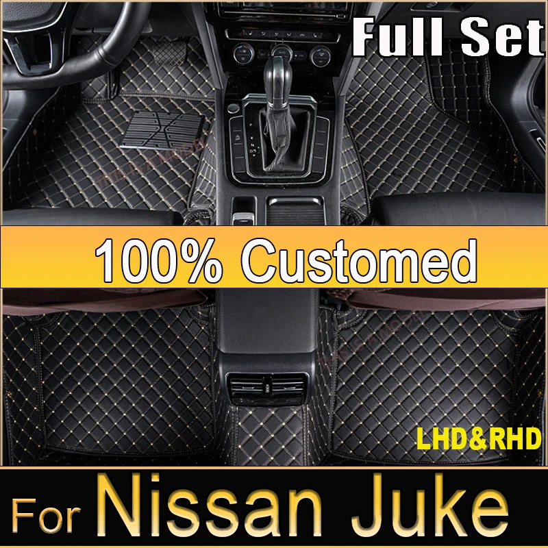 

Автомобильный напольный коврик для Nissan Juke F15 2013 ~ 2016, коврик для защиты от грязи, уменьшающий трение, автомобильный коврик, полный комплект, водонепроницаемый напольный коврик, автомобильные аксессуары