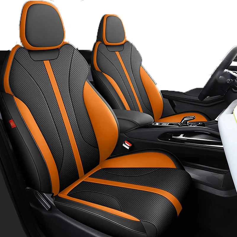 Geely Coolray All-Inclusive Cushion Leather Seat Covers Full Set 5-Piece Fashionable Perforated Design All Seasons Car