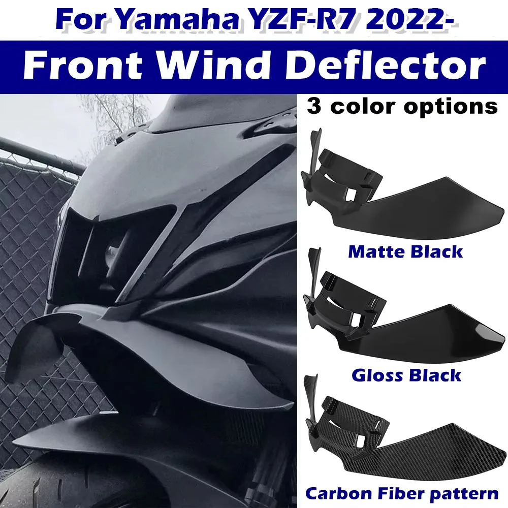 Front Spoiler For YAMAHA YZF R7 YZF-R7 2022 2023 2024 2025 2026Naked Downforce Aerodynamic Lower Lip Wing Motorcycle Accessories