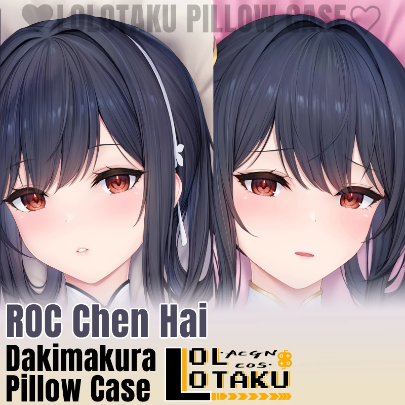 

ROC Chen Hai Dakimakura Azur Lane Game Pillowcase Hugging Full Body Sexy Pillow Case Cushion Cover Home Bedding Decor Otaku Gift