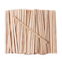100pcs Disposable Wooden Wax Spatulas Applicator Wood Craft Sticks Hair Removal Eyebrow Lip Nose Wax Applicator Sticks
