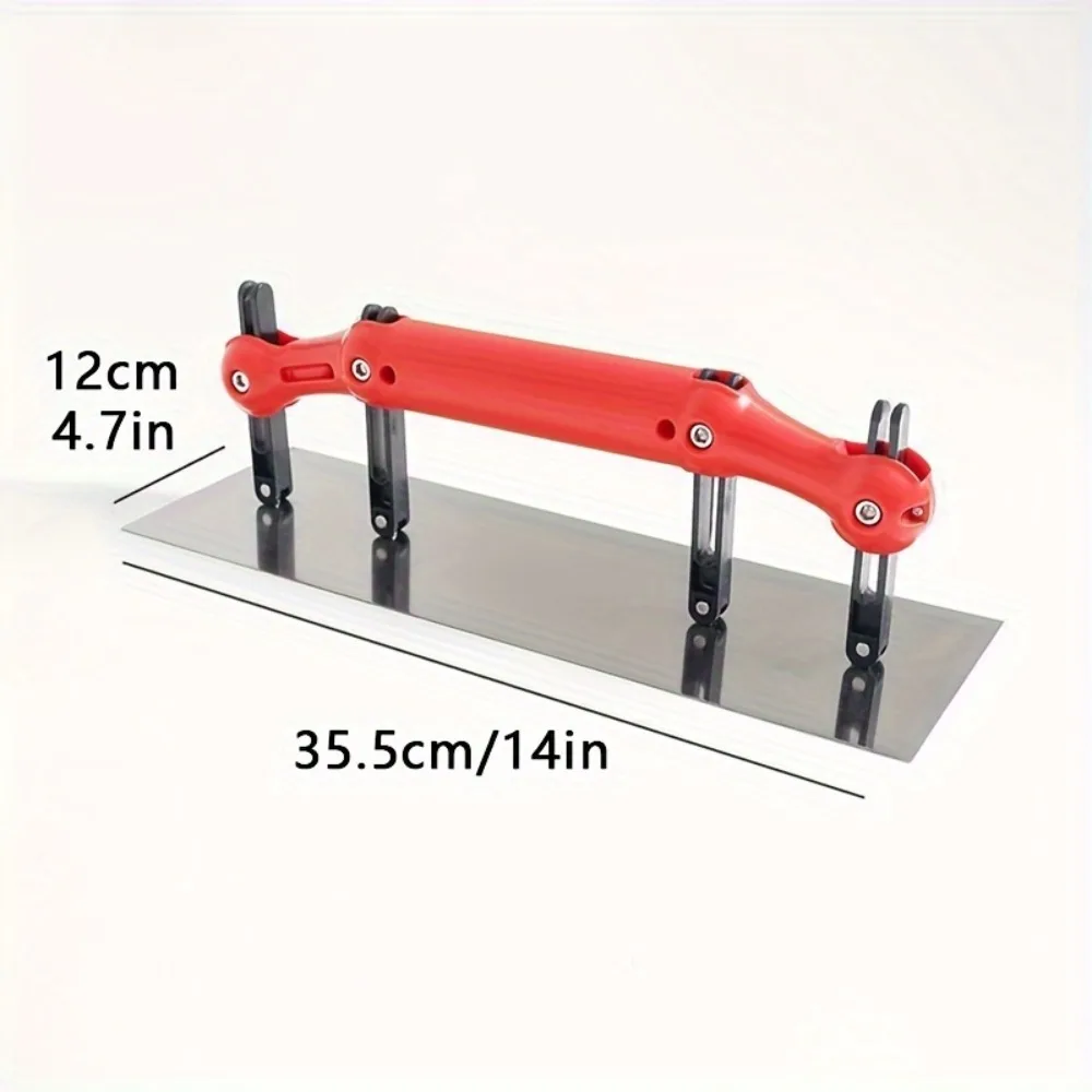 Durable Arc Paint Trowel Smooth Non-slip Handle Scrape Putty Trowel Adjustable High Carbon Steel Putty Spatula Wall Treatment