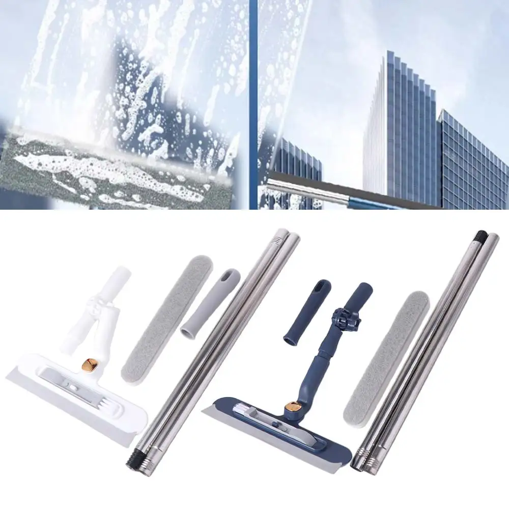 

Adjustable Glass Cleaning Artifact Labor-saving Design Efficient High-rise Window Cleaner Plastic Broom Wiper Window Cleaning