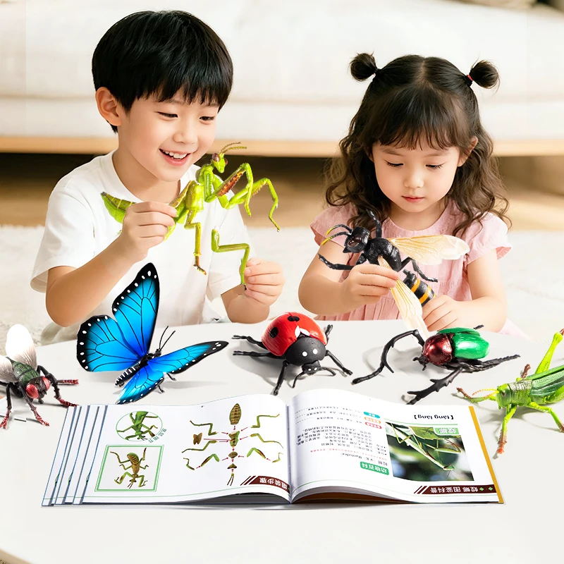 8PCS Insect 3D Puzzle Toy for Children DIY Assembly Boy Simulation Butterfly Model Early Education Kid Gifts