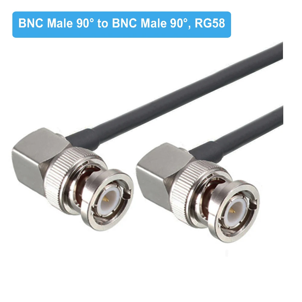 RG58 Coaxiale BNC Male naar BNC Stekker RF Kabel 50 Ohm Crimp Connector Dubbele BNC Plug Mannelijke Pin Draad Koord 0.5M 1M 2M 5M 10M 20M