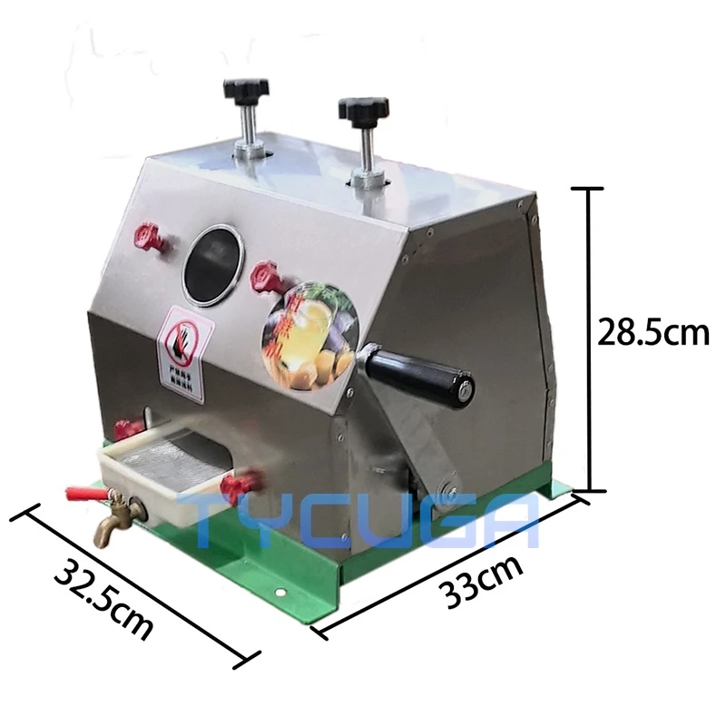 Commercial Sugarcane Juicer Stainless Steel Hand-Cranked Manual Sugarcane Ginger Squeezer  Sugarcane Juicer Cane-Juice Machines