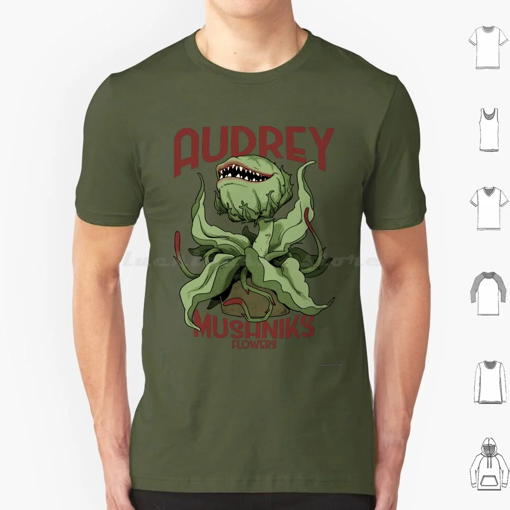 Meet Audrey T Shirt Big Size 100% Cotton Little Shop Of Horrors 1980 Musical Plant Nostalgia Movies Audrey Ii 80s Feed Me Cult