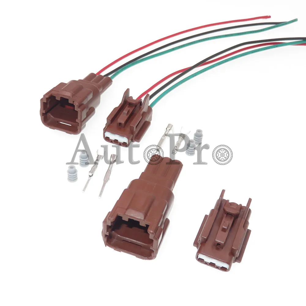1 Set 3 Hole 7282-7771-80 AC Assembly AutoWaterproof Socket for Nissan 7183-7771-80 Car Horn Buzzer Wire Harness Connector