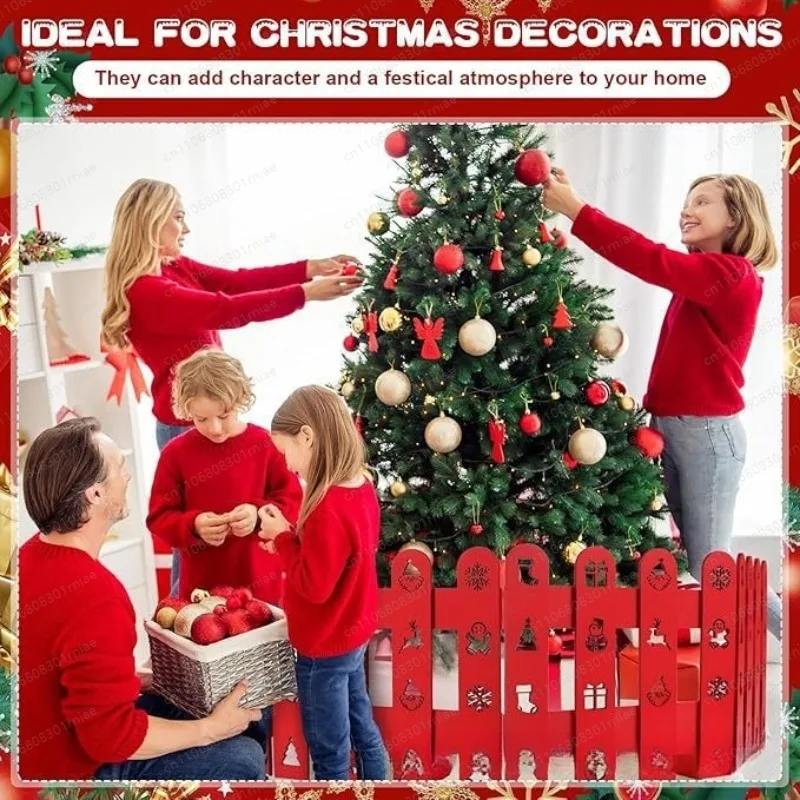 Christmas tree skirt decorative floor mat Christmas tree tree scene dress up print