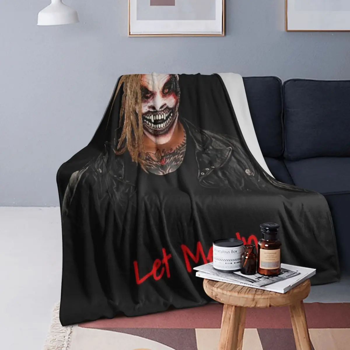 

Одеяла ужасов The Fiend B - Bray Wyatts, мягкое теплое фланелевое одеяло для кровати, гостиной, пикника, путешествий, дома, дивана