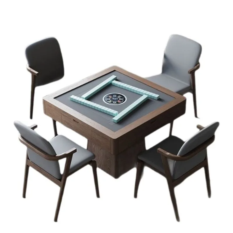Solid wood mahjong machine, dining table, dual-purpose integrated mahjong table, fully automatic new new Chinese-style