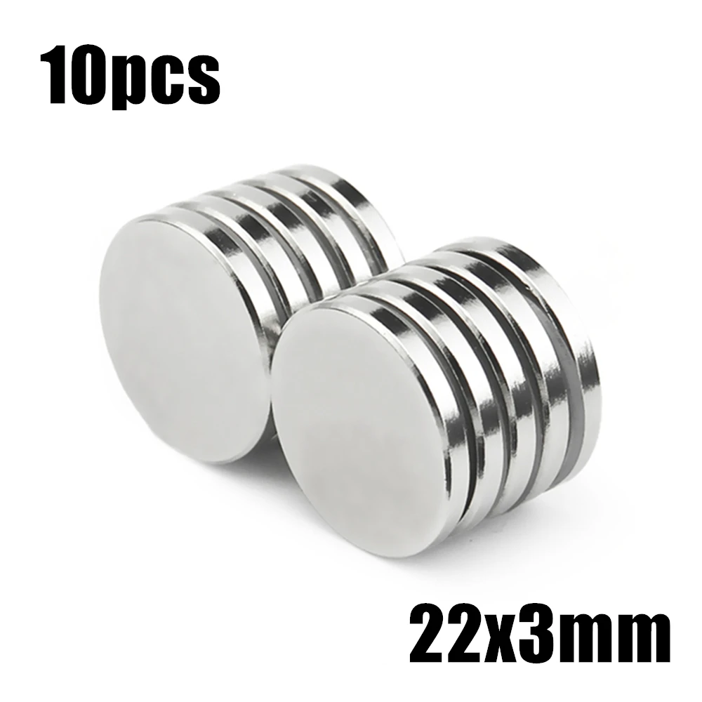 10pcs 22x3mm Super Powerful Strong Bulk Small Round NdFeB Neodymium Disc Magnets Dia 22*3mm N35 Rare Earth NdFeB Magnet